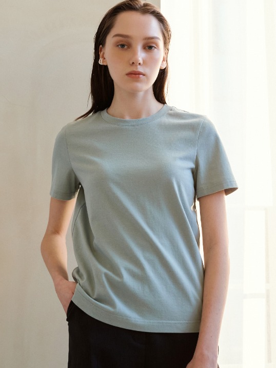 Basic slim short sleeve T-shirt_MT
