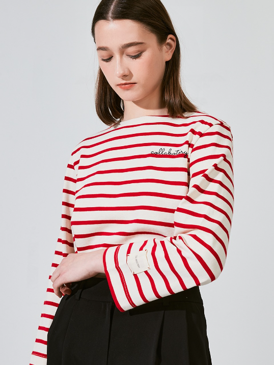 striped long sleeve T-shirt _RD